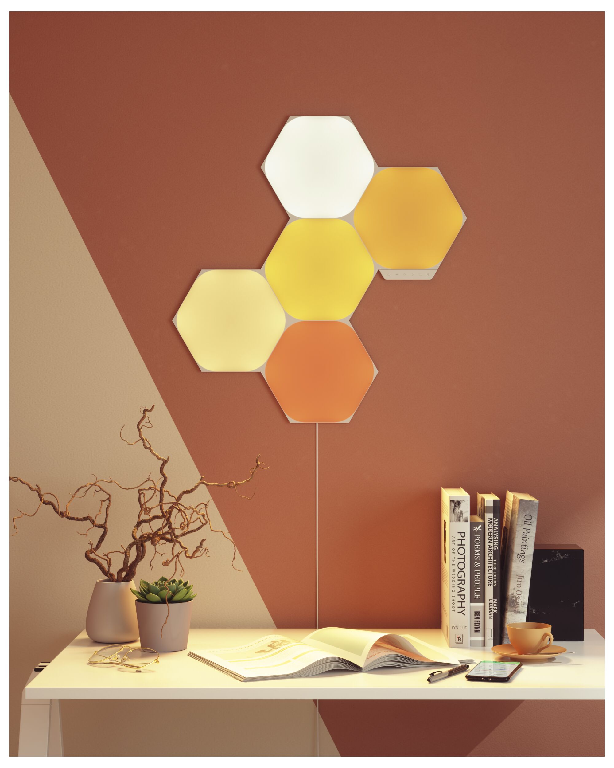 The Hexagon Smarter Kit by Nanoleaf 