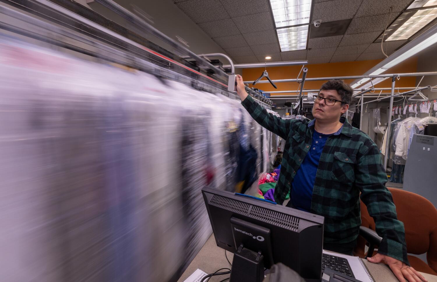 Inside a struggling dry cleaner in a DTLA 'zombie' building