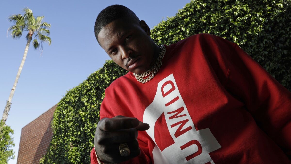 The rapper YG, photographed near the studio where he recorded his new album, "4Real 4Real."