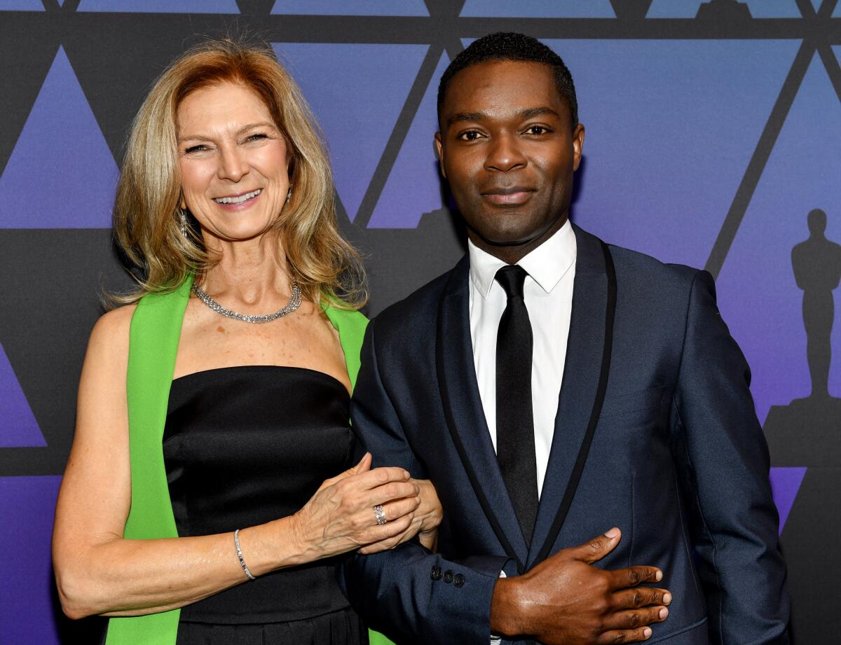 Dawn Hudson and David Oyelowo attend the Academy of Motion Picture Arts and Sciences' Scientific and Technical Awards in 2019