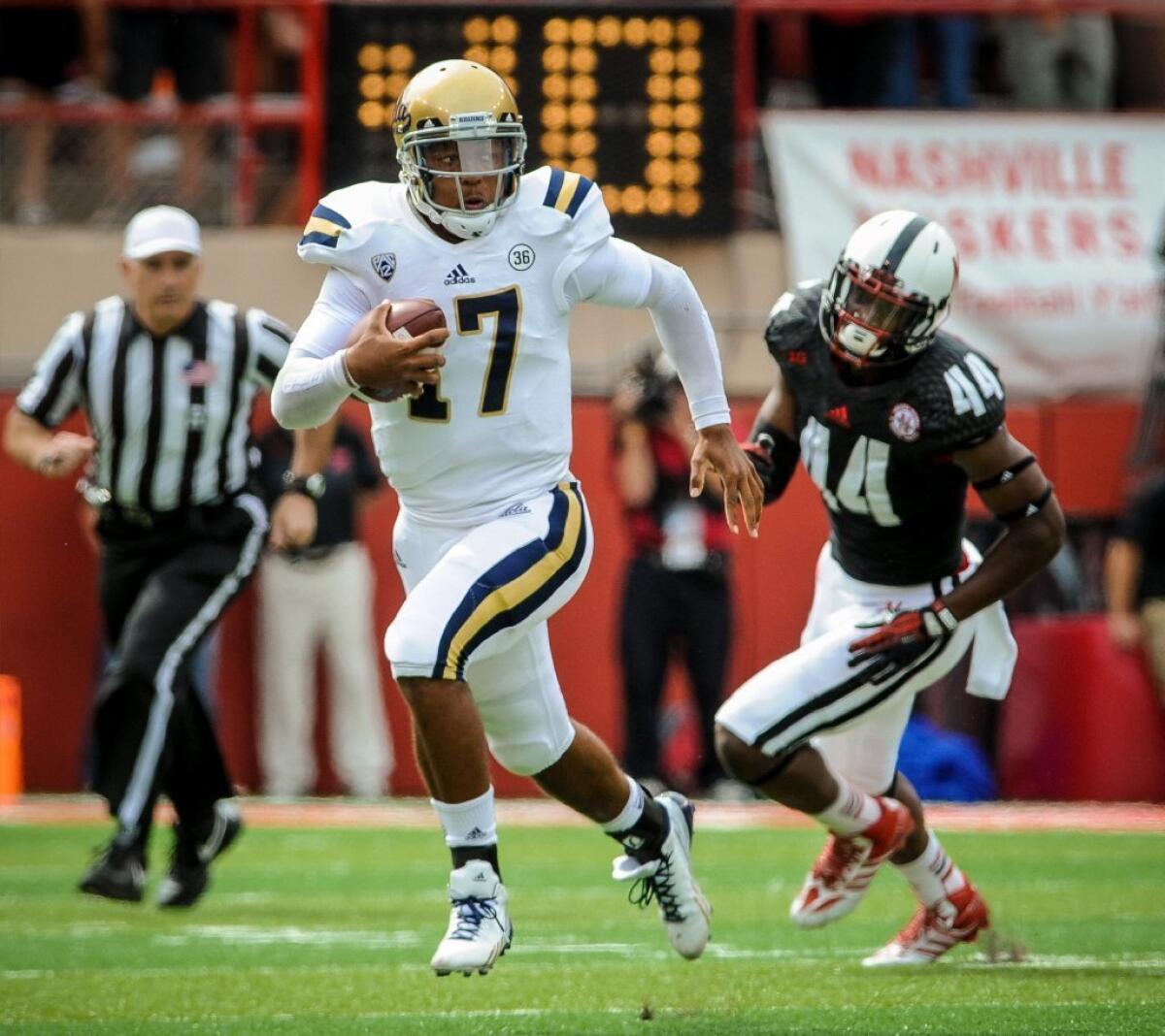 "The team leadership, including myself, will remind young guys that everyone at this level is a big-time player, even if their record might not show it," UCLA quarterback Brett Hundley says of this week's game against New Mexico State.