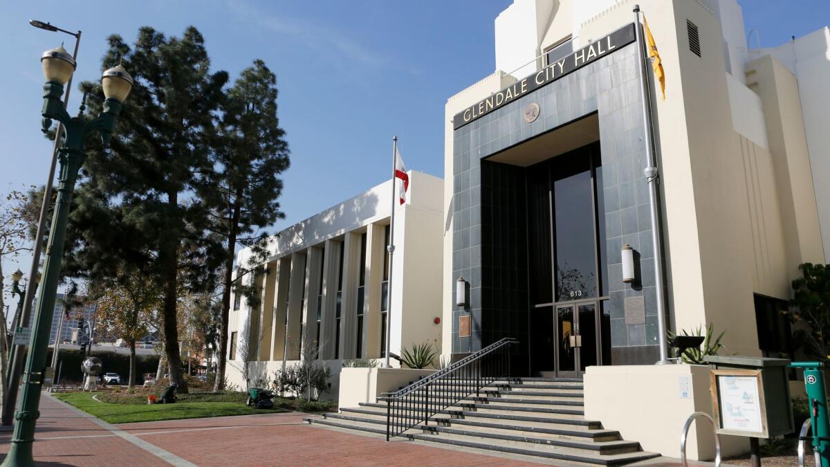 Glendale City Hall, on Thursday, Jan. 18, 2018.