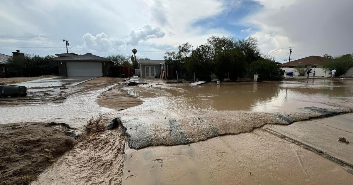 Heavy rain hits Riverside, San Bernardino counties; floods a hazard