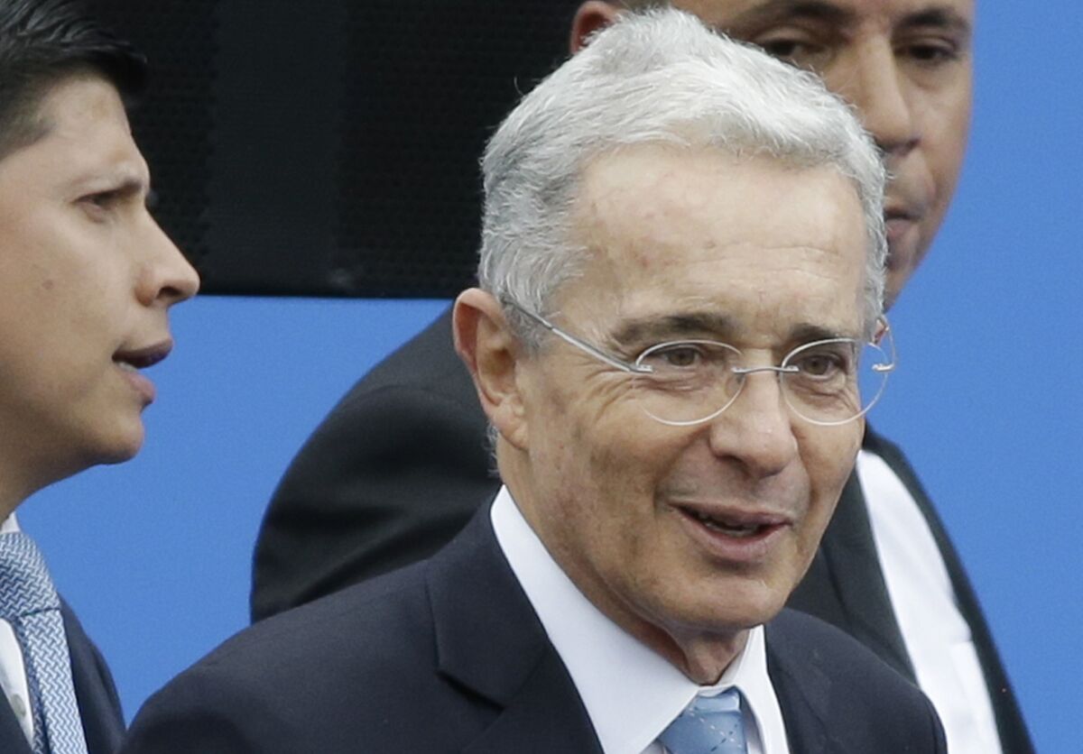 Former Colombian President Álvaro Uribe in 2018.