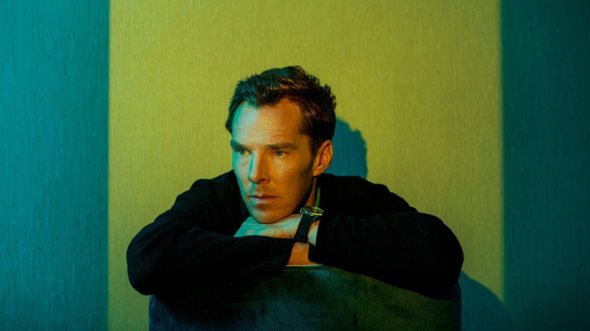 Actor Benedict Cumberbatch poses for a portrait as he promotes the upcoming Showtime series "Patrick Melrose" at the London Hotel in West Hollywood.
