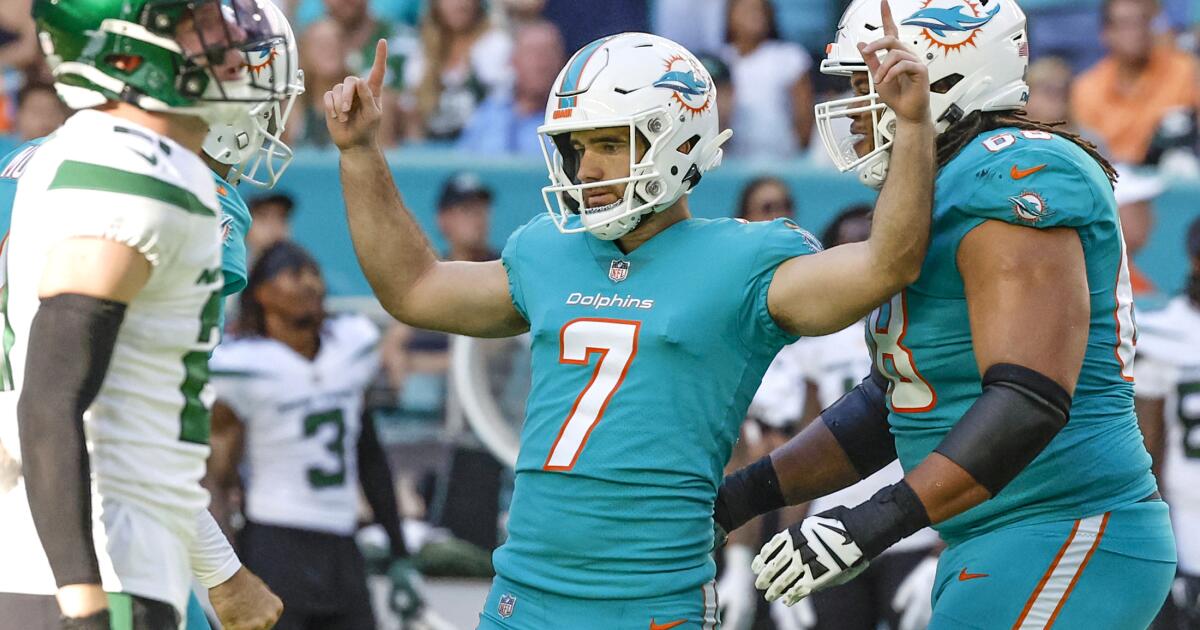 Jason Sanders kicks game-winning 50-yard field goal for Miami Dolphins