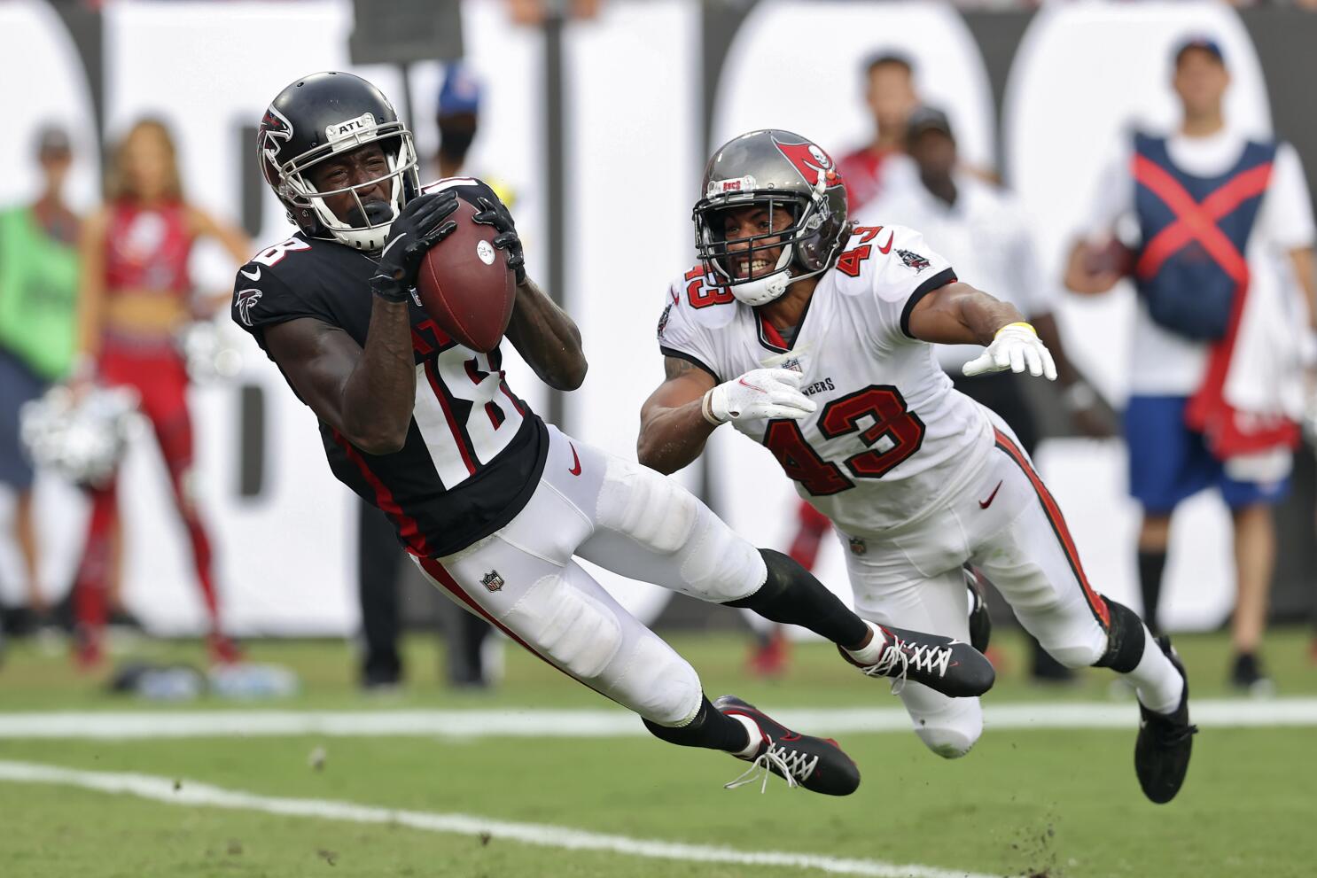 Falcons' Ridley 'flying around' in return after missing week - The