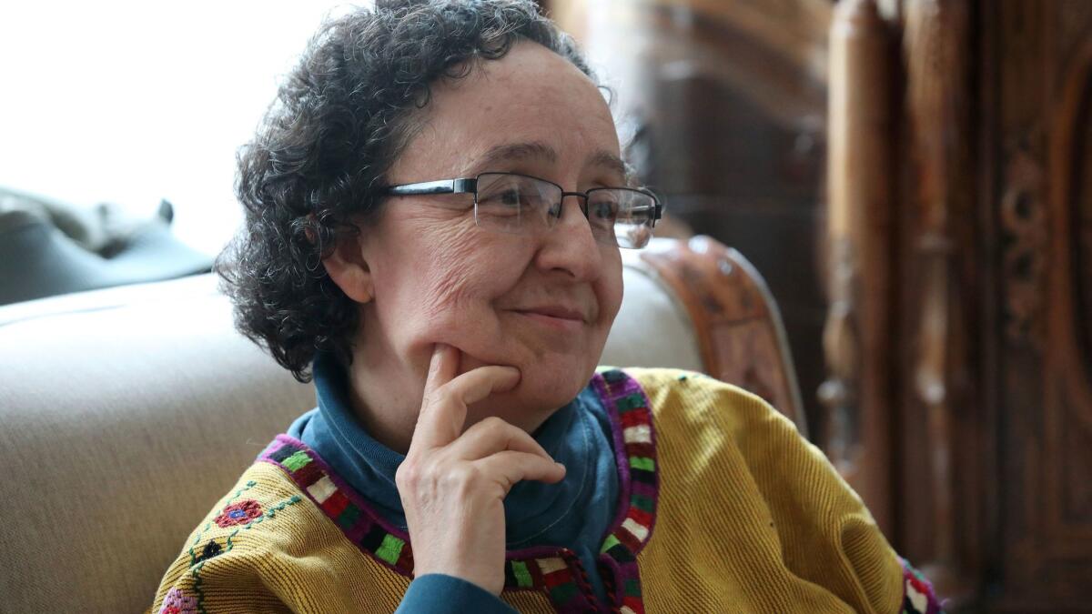 Artist Mónica Mayer is a key Mexican feminist artist. (Susana Gonzalez / For The Times)
