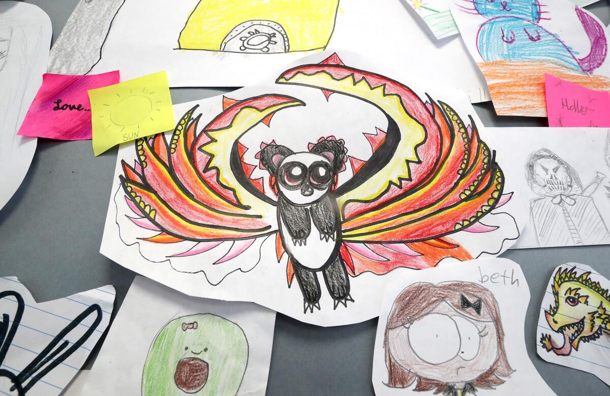 An example of the Comicon artworks created by students.