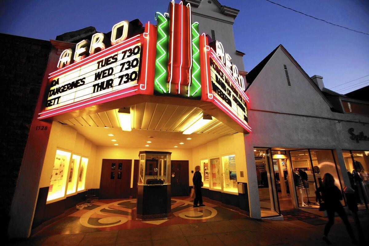 The Aero Theater on Montana Avenue in Santa Monica.