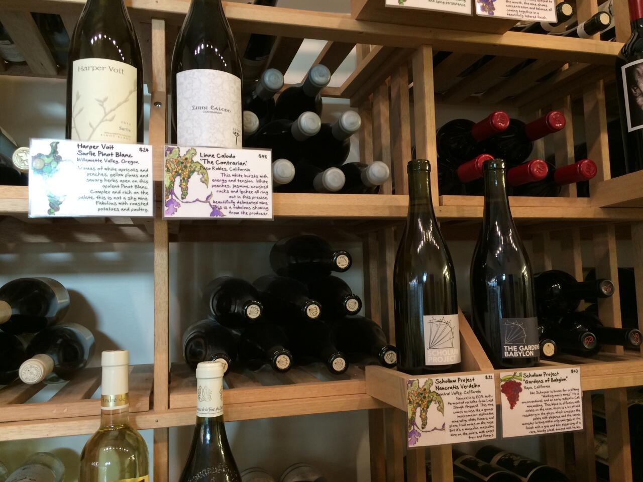 Urban Radish has a terrific little wine section