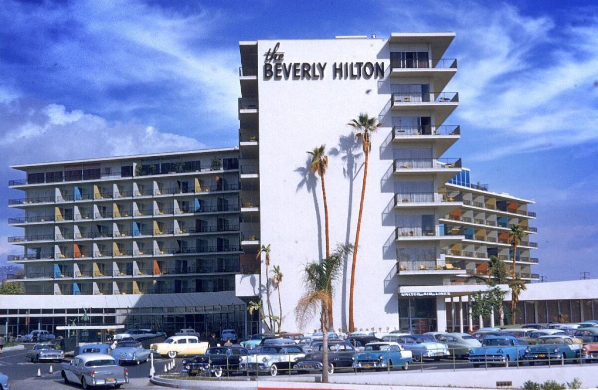 The Beverly Hilton, in the 1950s.