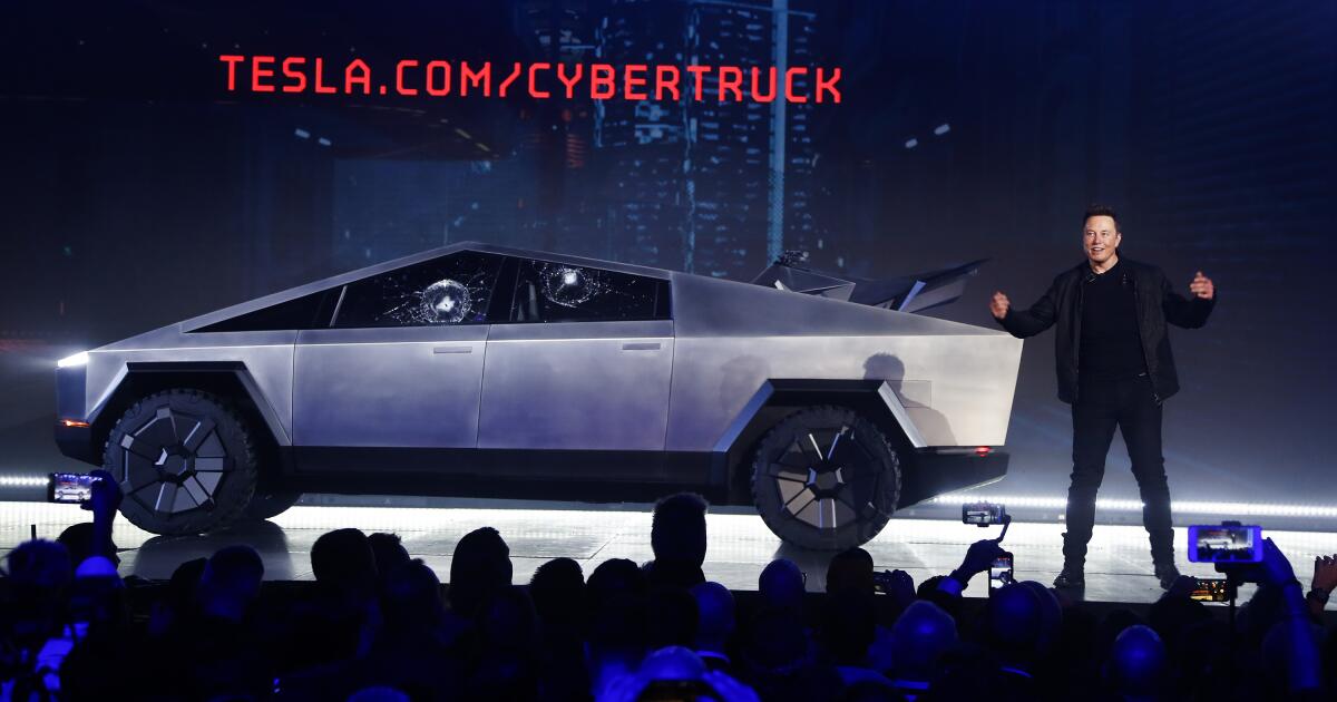 A Tesla Cybertruck gets stuck in California forest. Let the trolling begin