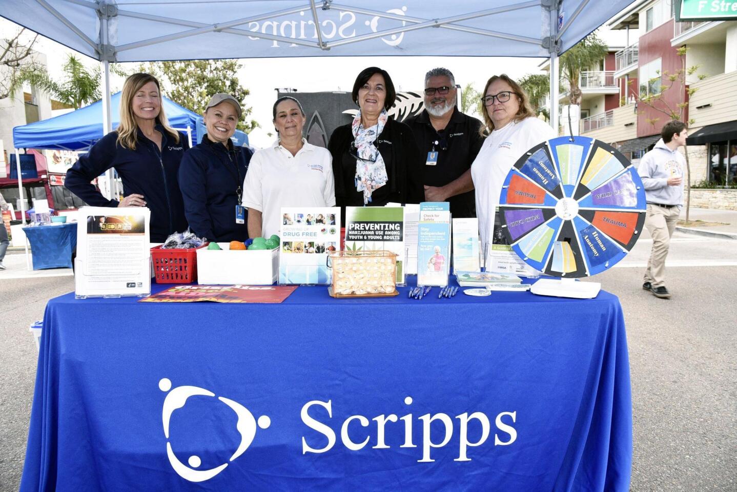 Staff of ESF presenting sponsor Scripps Hospital