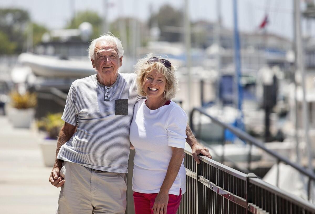 Walter Hackman and his daughter Lynn Selich will see the 55-foot wooden Chinese junk they used to own displayed at the Wooden Boat Festival in Newport Beach on Saturday.