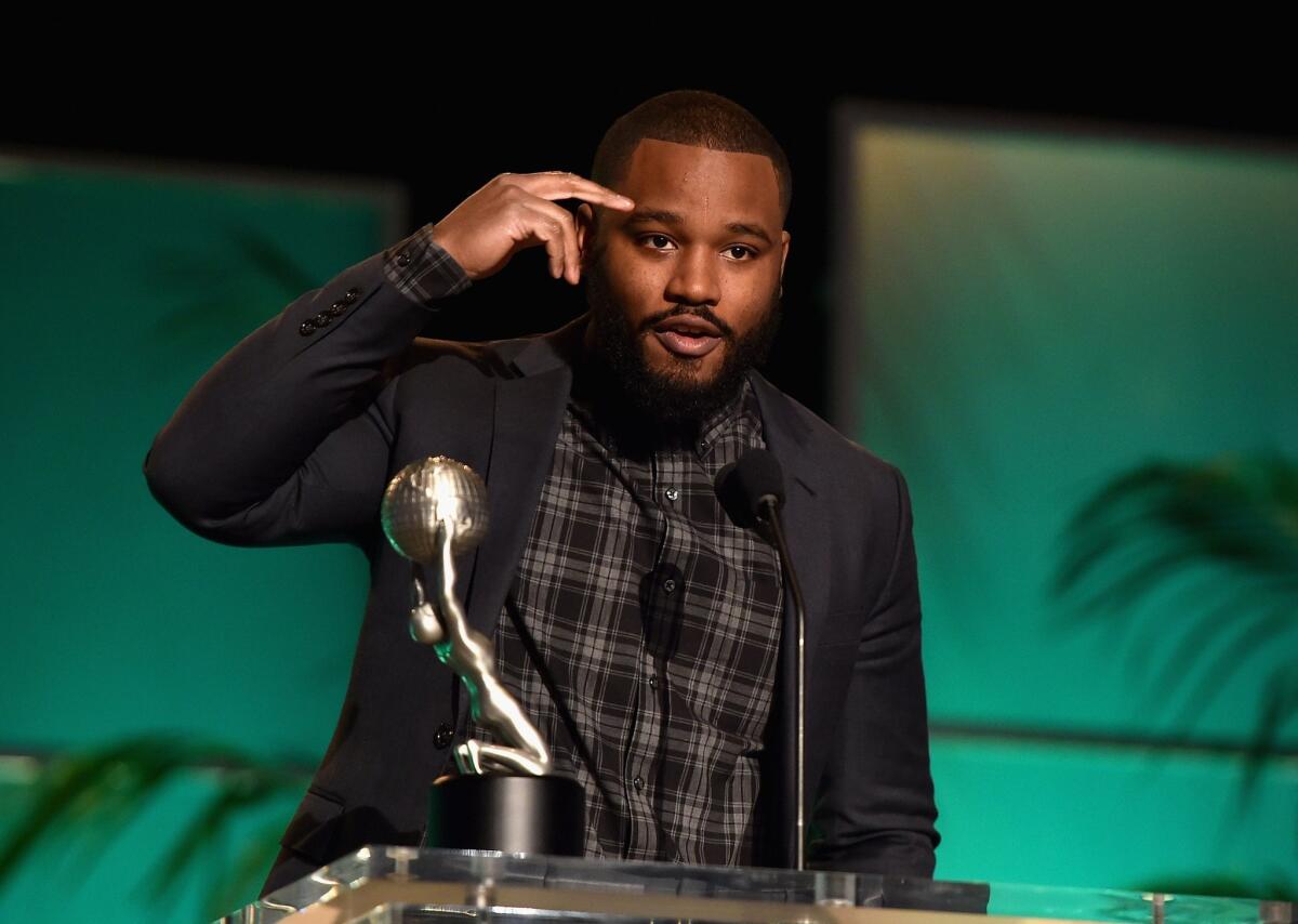 "Creed" director Ryan Coogler, shown at the NAACP Image Awards in February, will not be attending Sunday night's Oscar ceremony.