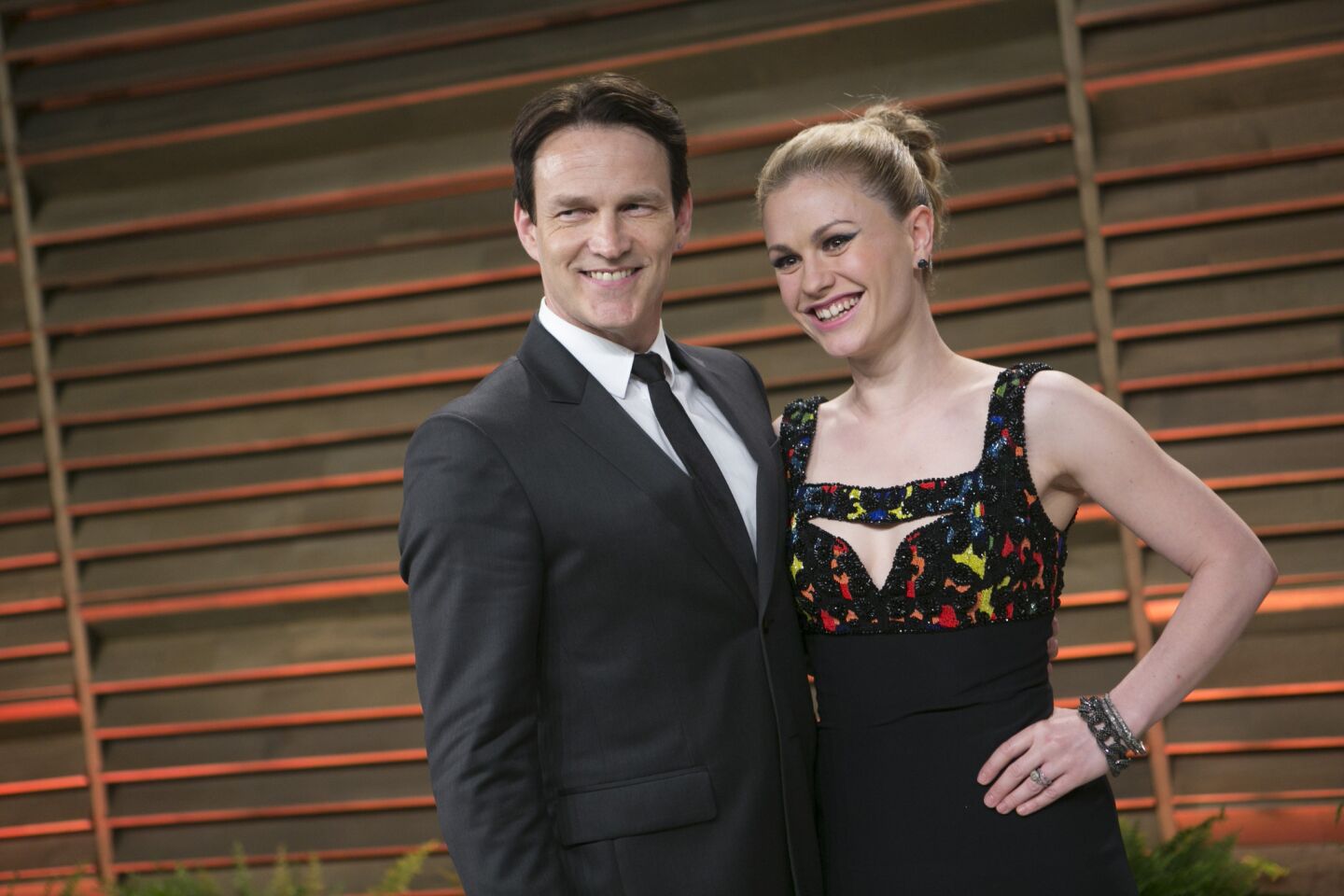 There's room in this town for more than one vampire baby, Edward and Bella. Anna Paquin and Stephen Moyer have welcomed twins. The married "True Blood" stars weren't saying exactly when the double bundles arrived, though reps for both said in September 2012 that the kids were premature but doing fine. Moyer and Paquin married in August 2010. She announced her pregnancy in April, with word coming in summer that they'd have two little ones come fall. The newborns are Paquin's first children. Moyer has two kids: 10-year-old Lilac and 12-year-old Billy. MORE: 'True Blood' pair Anna Paquin and Stephen Moyer welcome twins