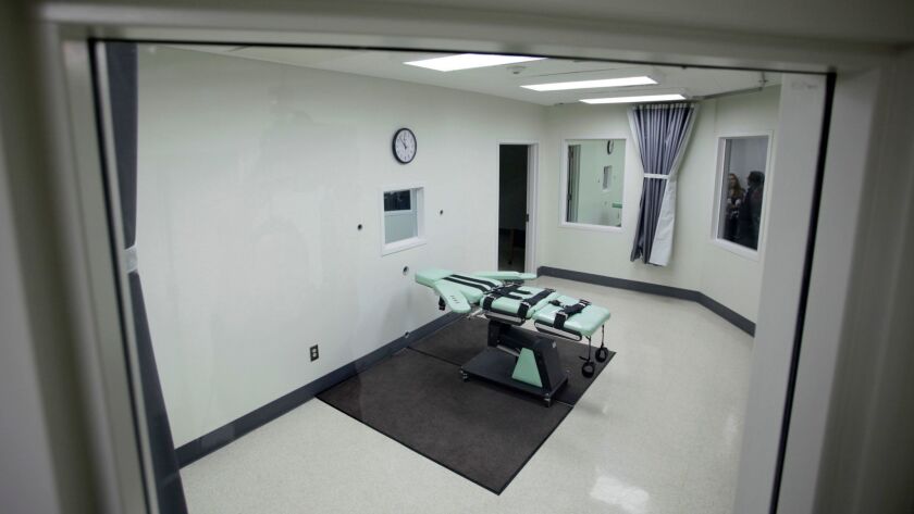 The interior of the lethal injection facility at San Quentin State Prison in San Quentin, Calif. in Sept. of 2010.