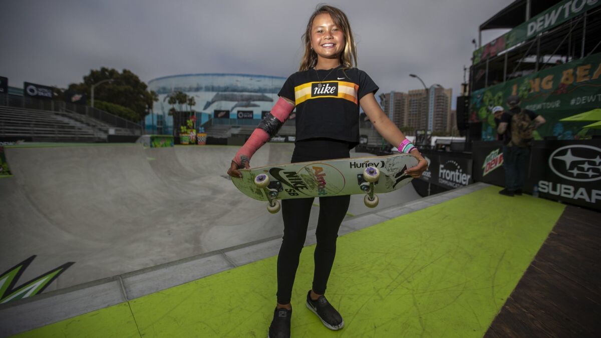 Young, small, but mighty Skateboarder Sky Brown shreds path toward