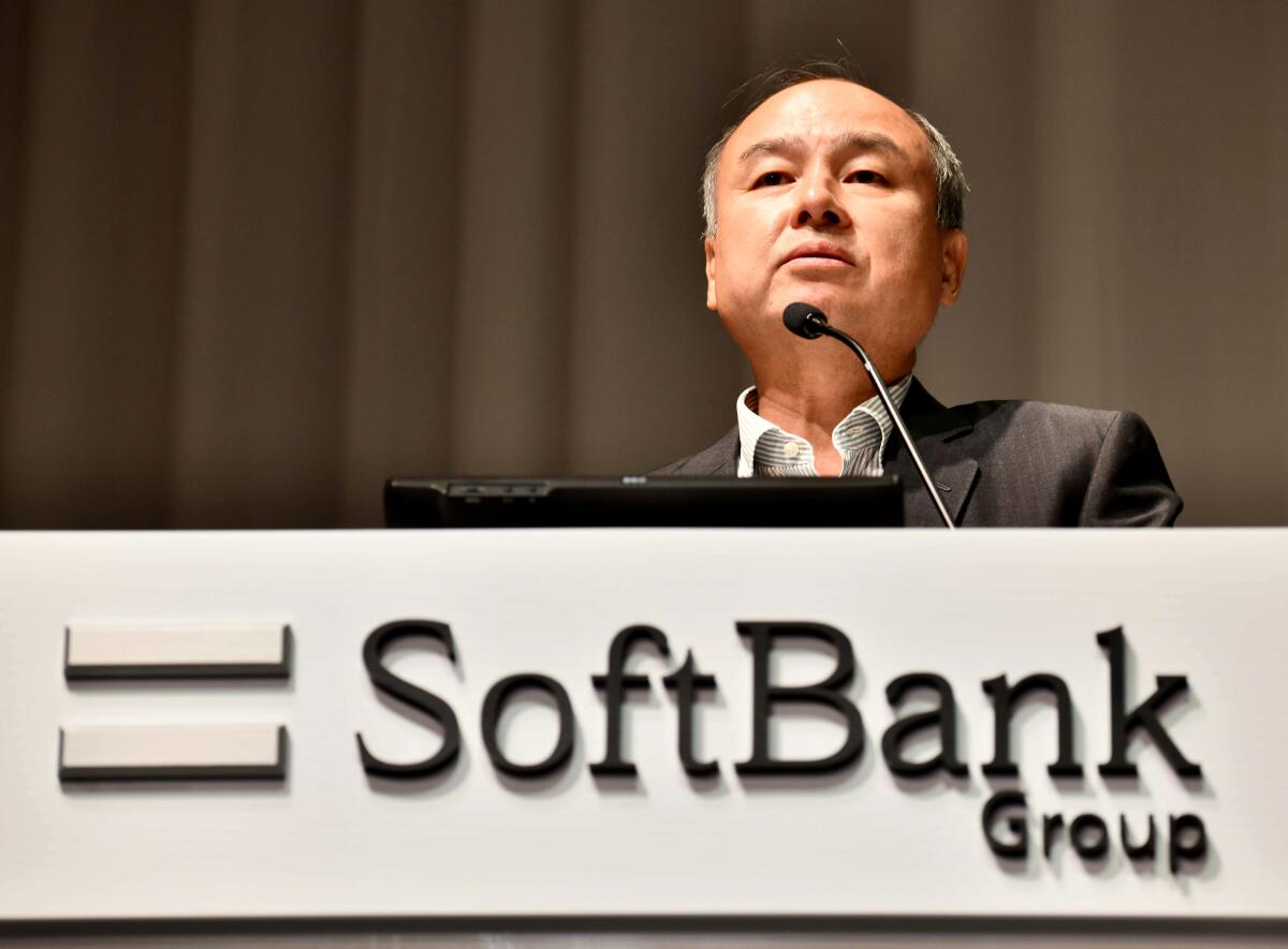 SoftBank Group CEO Masayoshi Son.