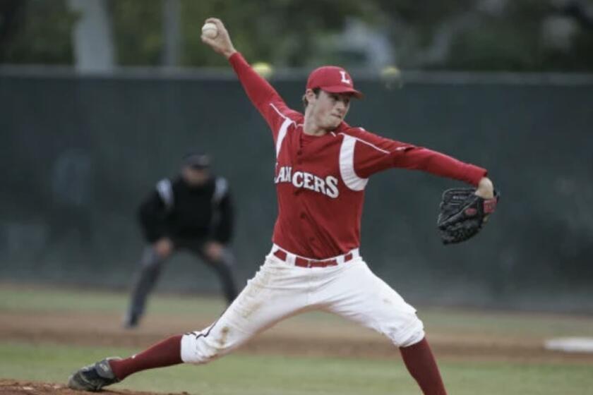 Gerrit Cole during his high school days at Orange Lutheran.