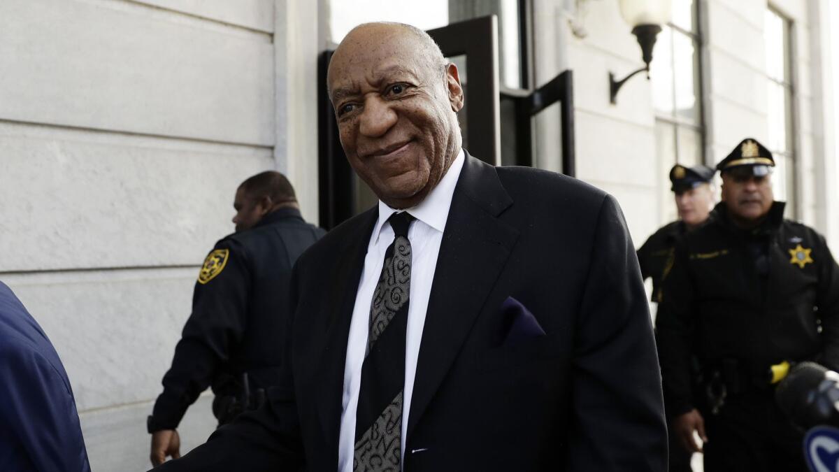 Bill Cosby departs a hearing at the Montgomery County Courthouse in Norristown, Pa., earlier this month.