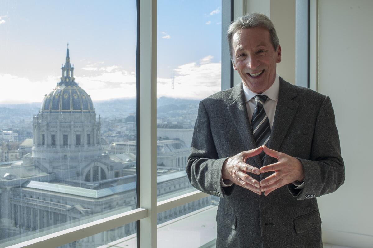 Tom Ammiano (D-San Francisco) looks out over City Hall, where he worked for years before being elected to the Assembly. As he heads into his final year in that chamber, his legislative agenda is full of issues that many Democrats wouldn¿t dare touch.