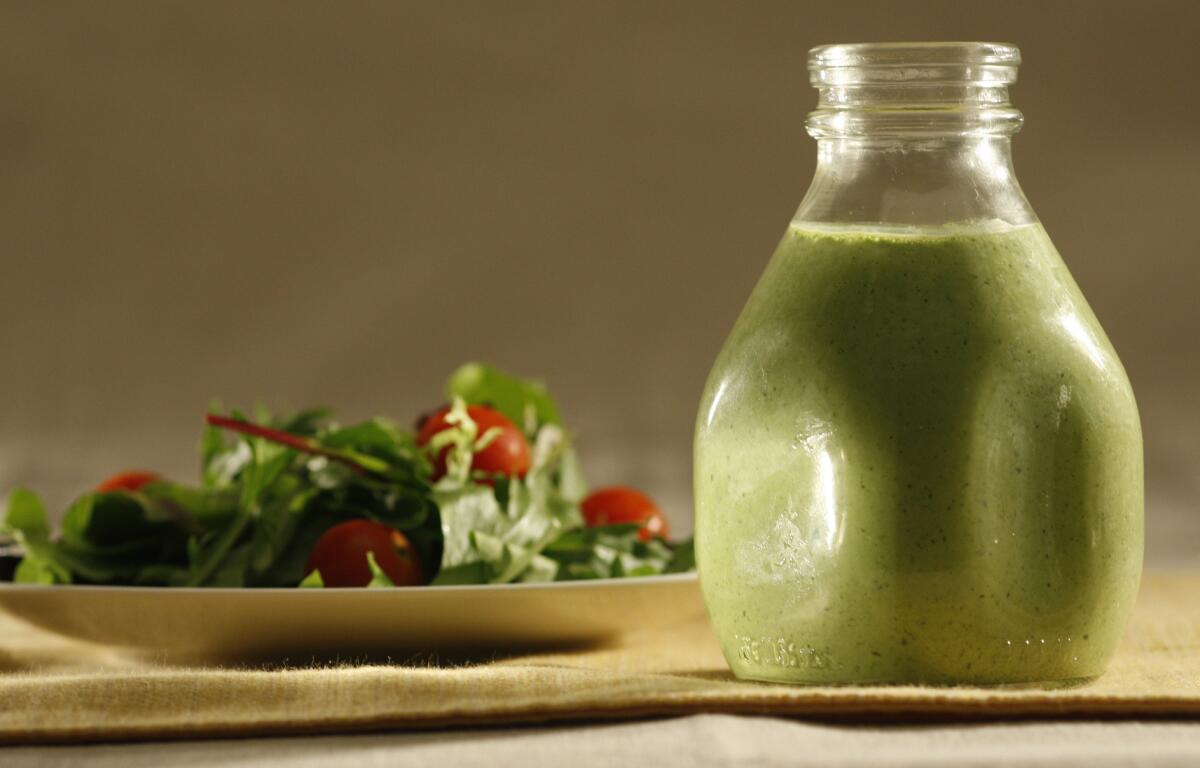 Dish's Green Goddess dressing. Recipe