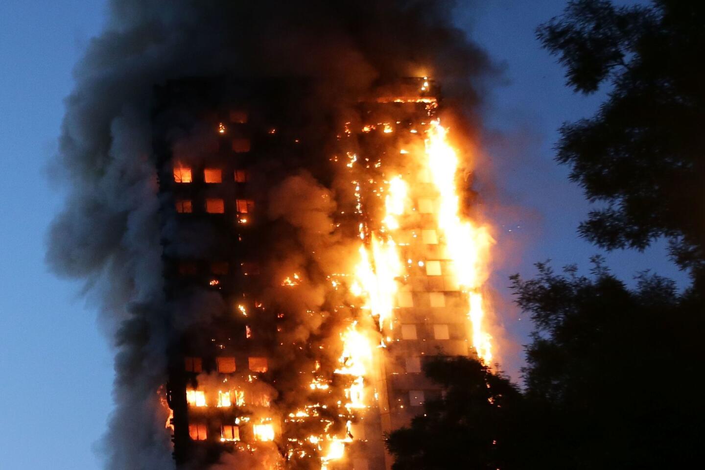 London high-rise fire