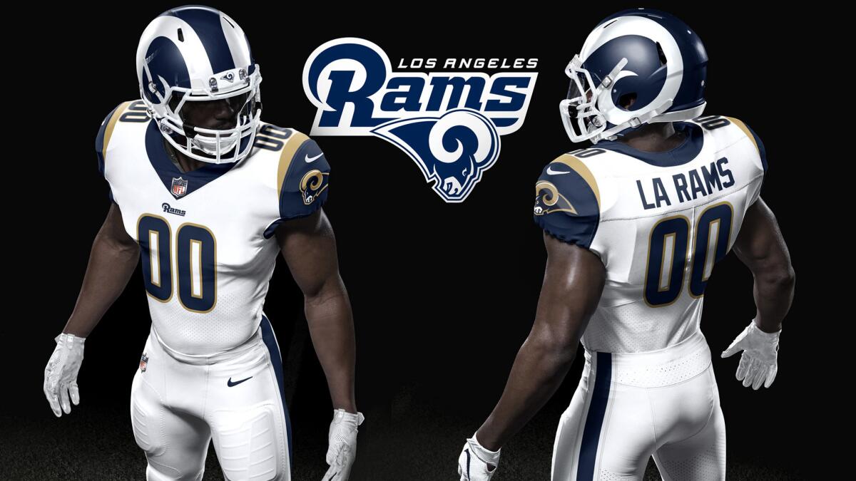 Rams will don blue and white helmet design of 'Fearsome Foursome' era - Los  Angeles Times