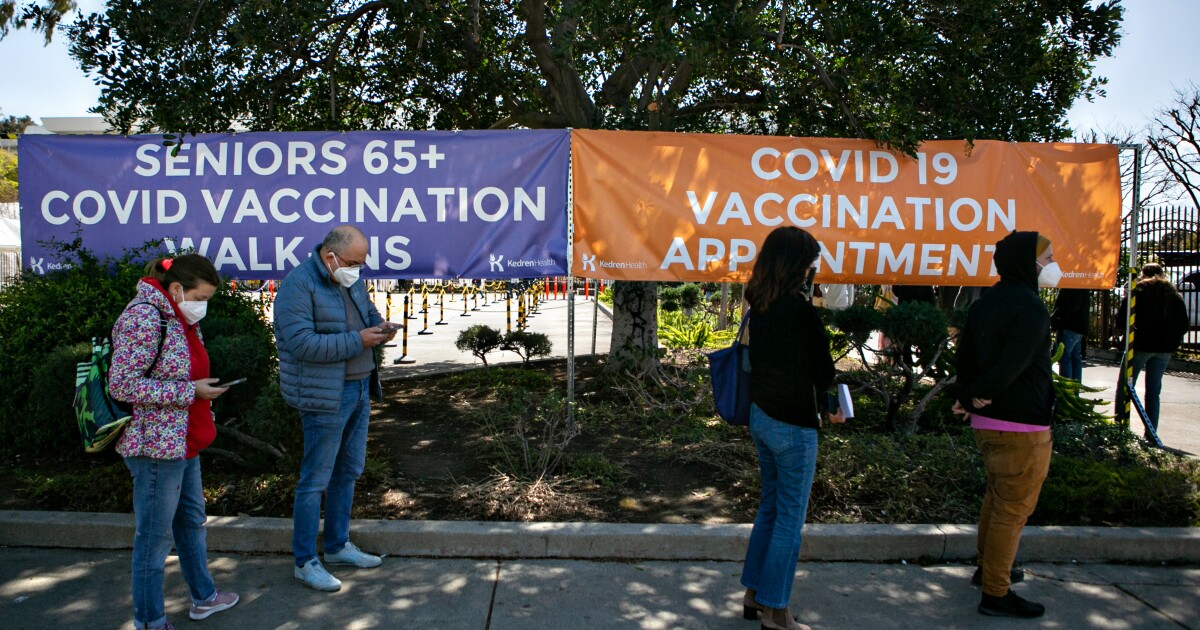 The expansion of California’s COVID vaccine depends on the honor system