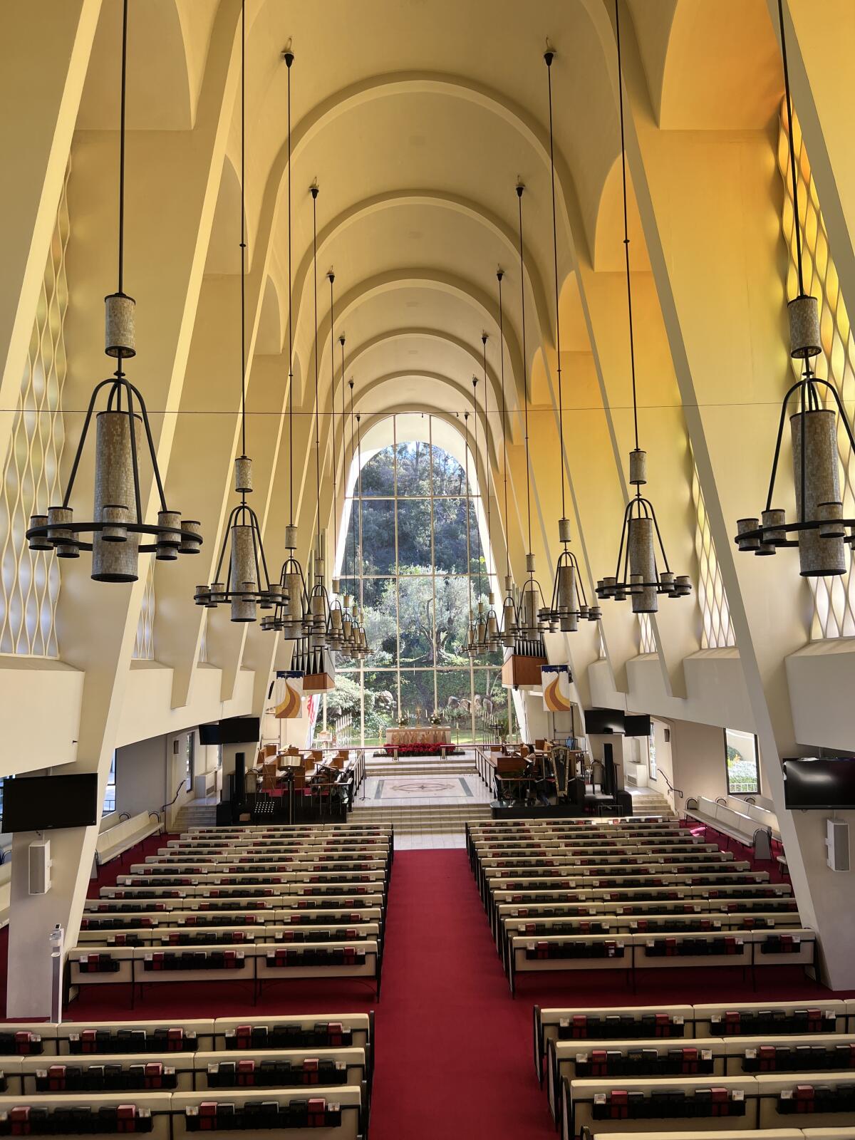 The interior of First United Methodist Church in Mission Valley, San Diego.