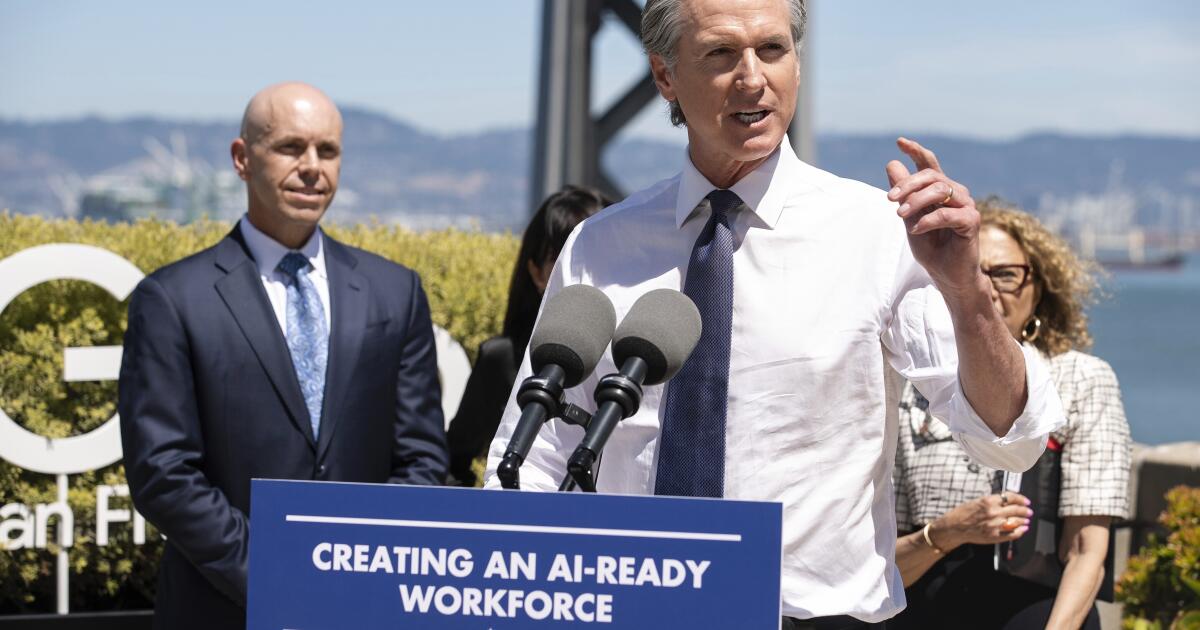 Newsom signs AI transparency bill prioritizing safety - Los Angeles Times