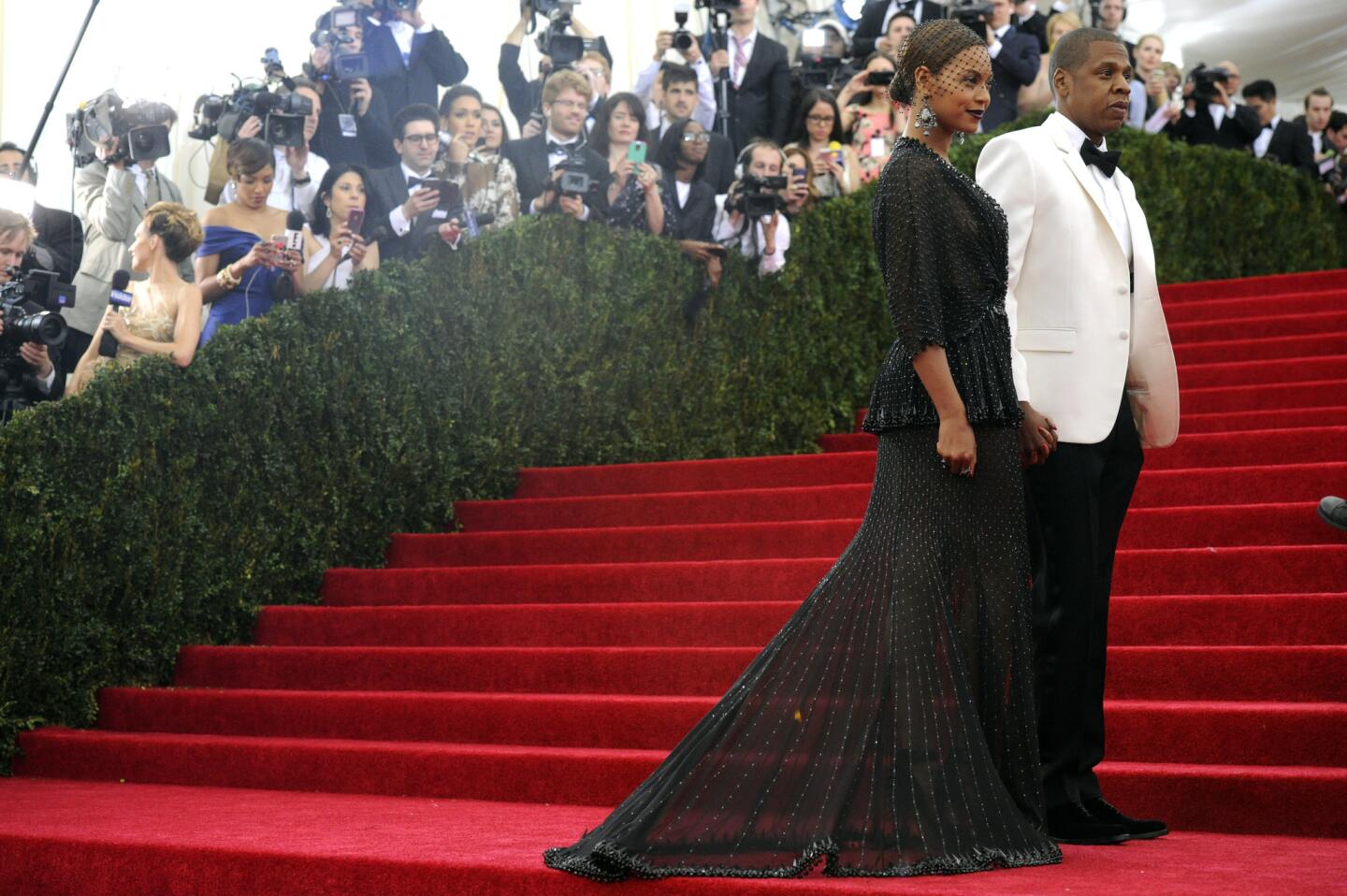 Beyonce and Jay Z, both dressed in Givenchy.