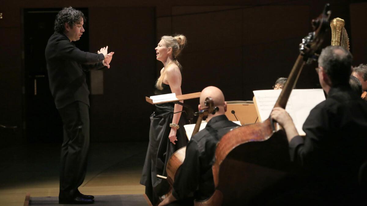 Gustavo Dudamel conducts the Green Umbrella program with mezzo-soprano Charlotte Hellekant.