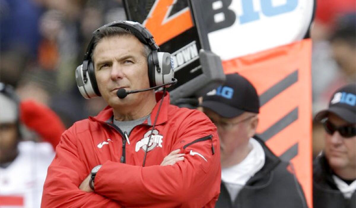 Coach Urban Meyer's Ohio State team hasn't lost a game since he took over last season, but the Buckeyes will still need help to make it to the BCS title game.