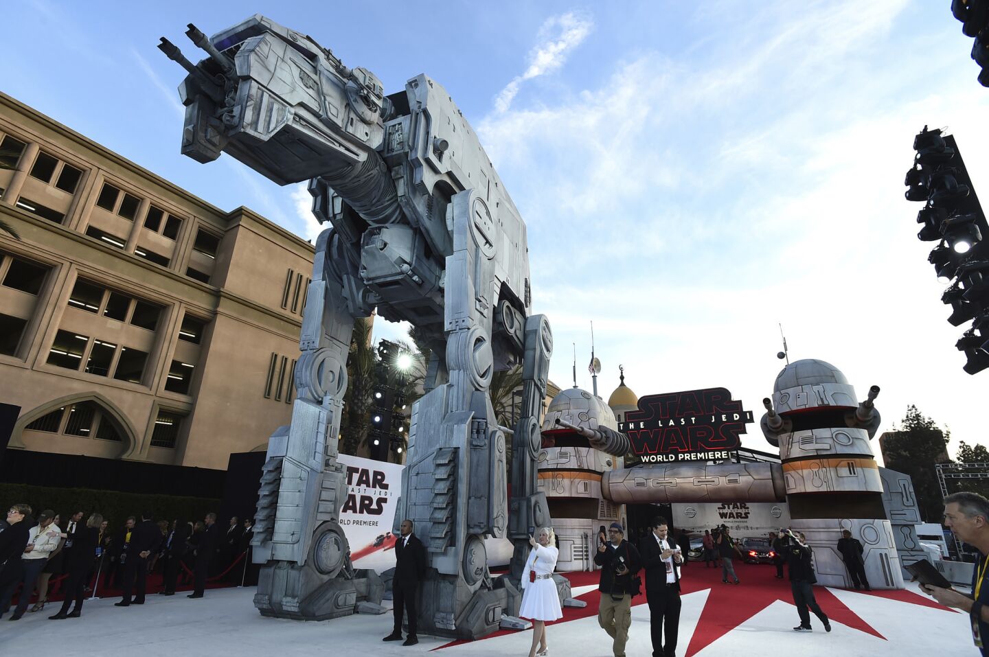 A general view of atmosphere at the Los Angeles premiere of "Star Wars: The Last Jedi" at the Shrine Auditorium in Los Angeles.