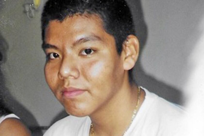 Miguel Castro, 17, in December 1999 in Escondido