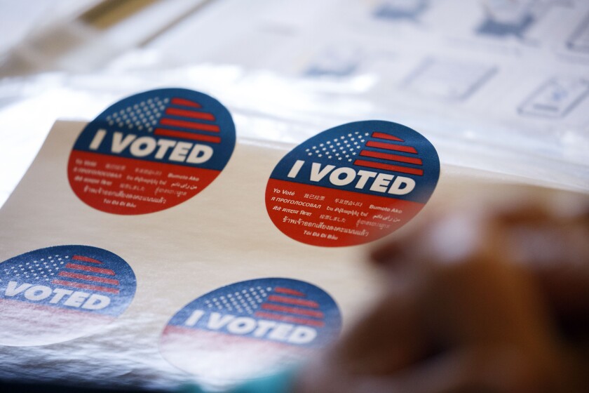 'I Voted' stickers