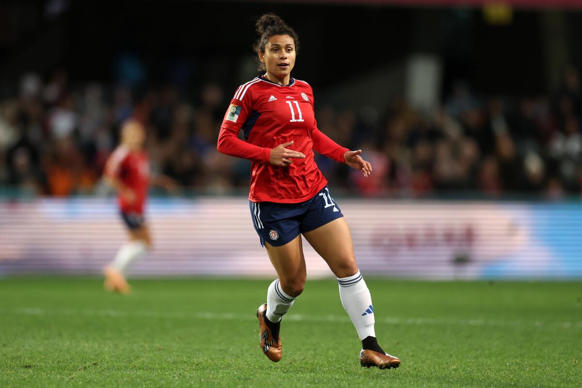 Costa Rica's Raquel “Rocky” Rodríguez looks on during FIFA Women's World Cup match against Japan