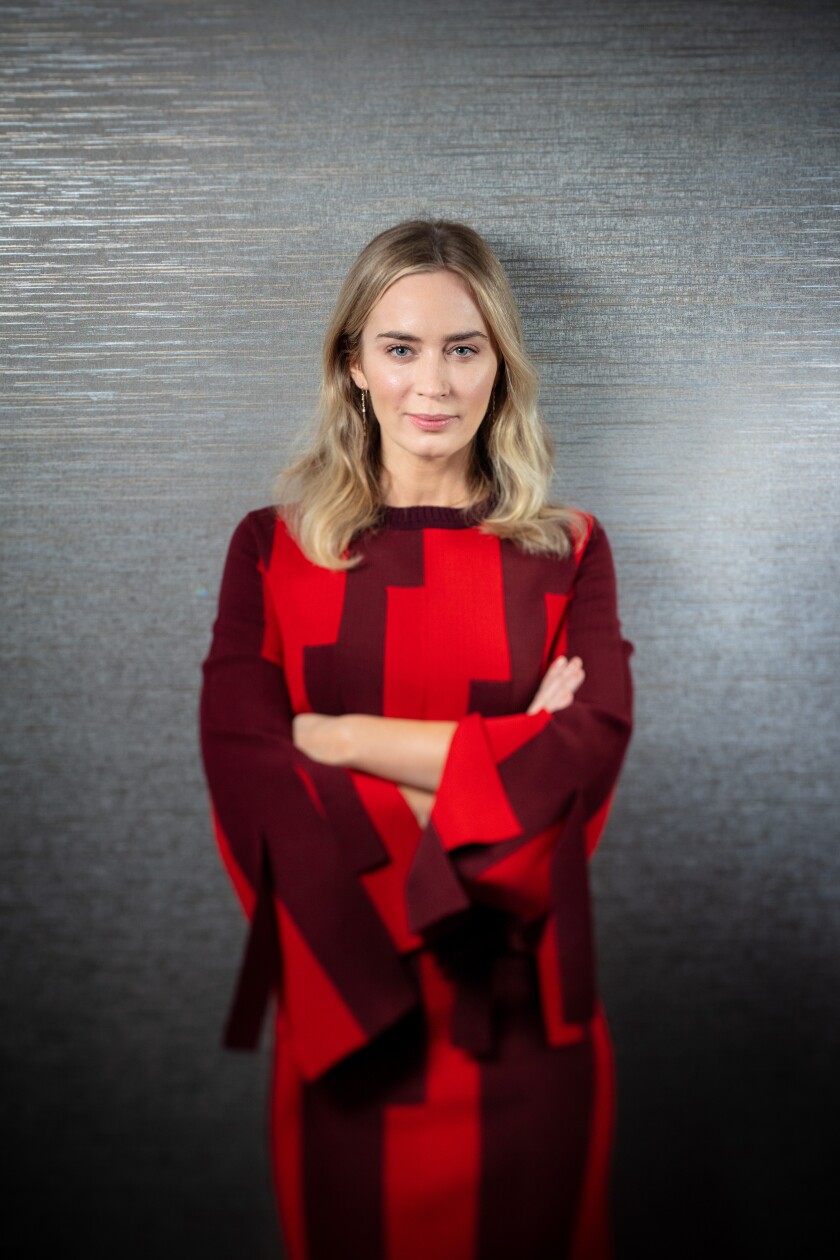 Emily Blunt at the Viceroy L’Ermitage hotel in Beverly Hills, CA, March 11, 2020. 