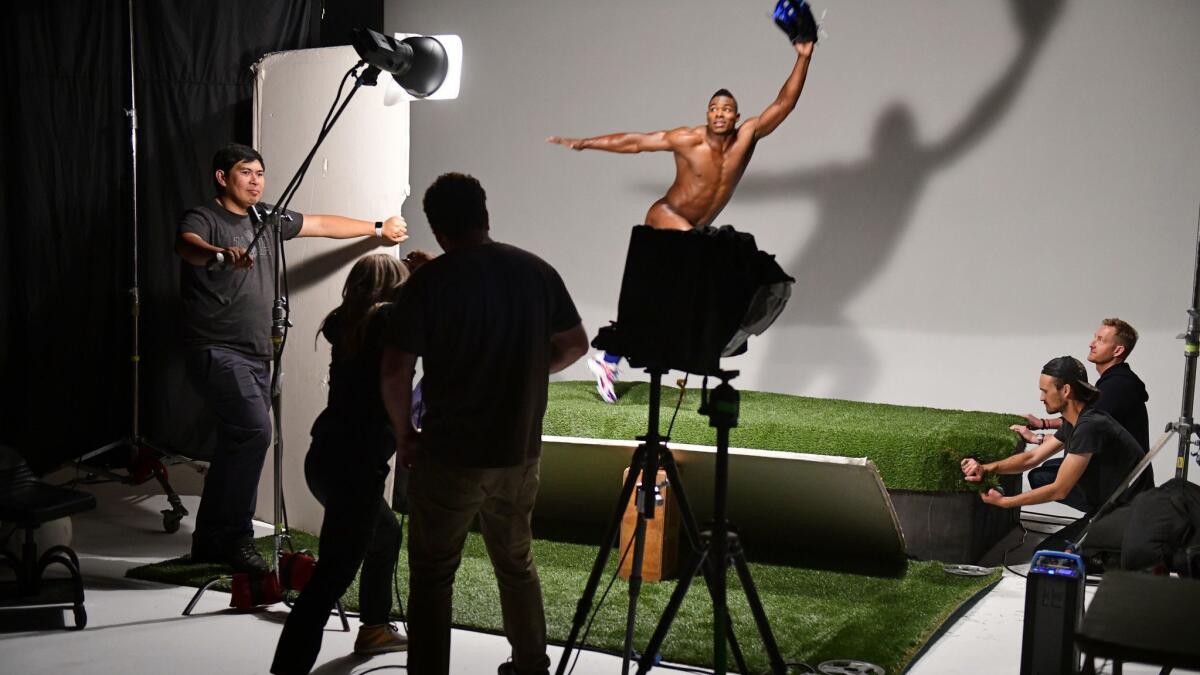 Galaxy's Ibrahimovic and Dodgers' Puig will be featured in this year's ESPN  The Magazine's Body issue. Here's a sneak peek