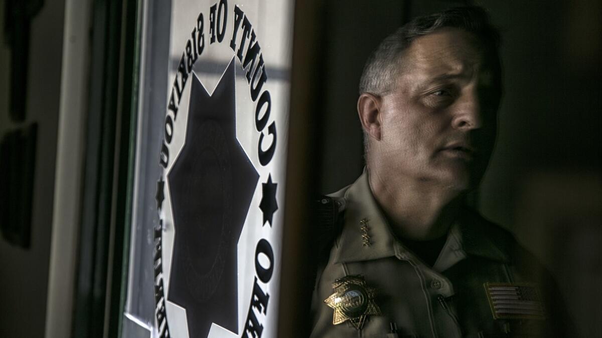 Siskiyou County Sheriff Jon Lopey says he was offered $1 million to protect illegal marijuana farms in his county.