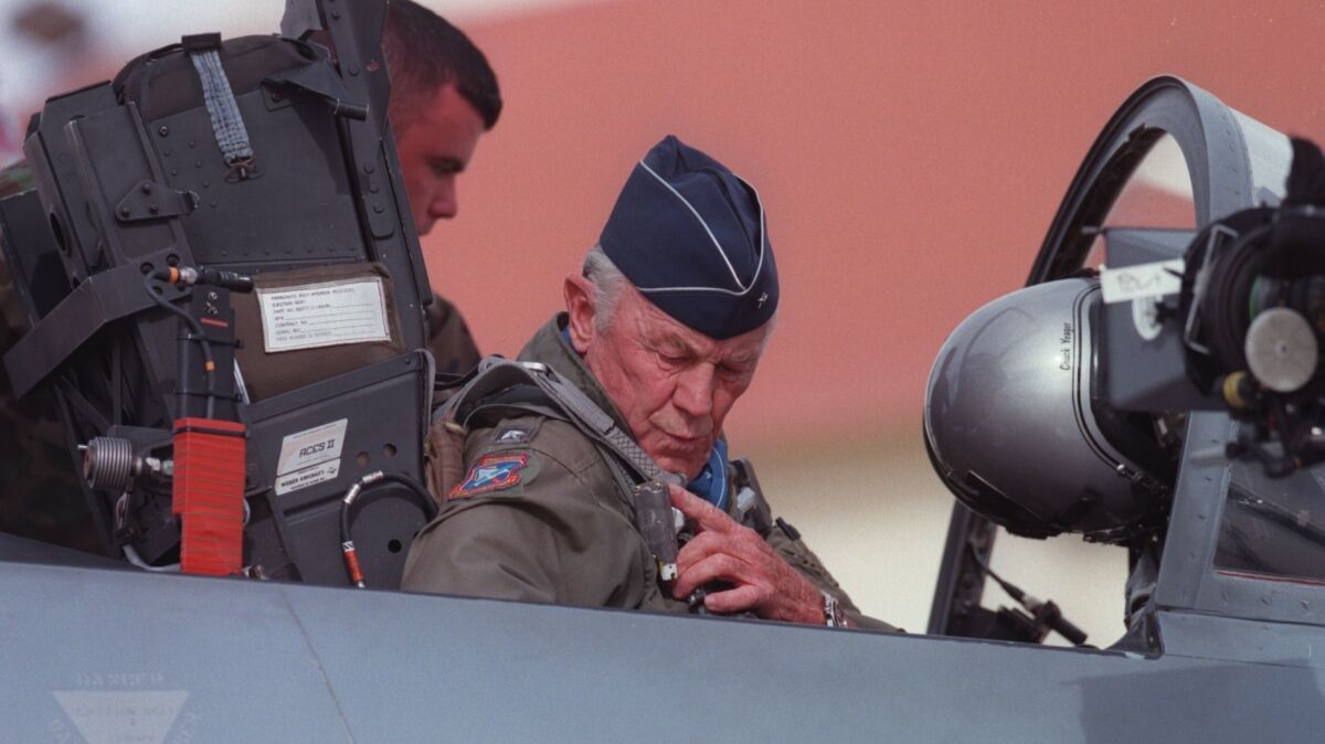 Chuck Yeager braved danger first in combat and then on the fringes of space.