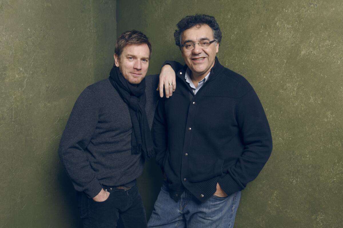 Actor Ewan McGregor, left, and director/writer Rodrigo Garcia of "Last Days in the Desert."