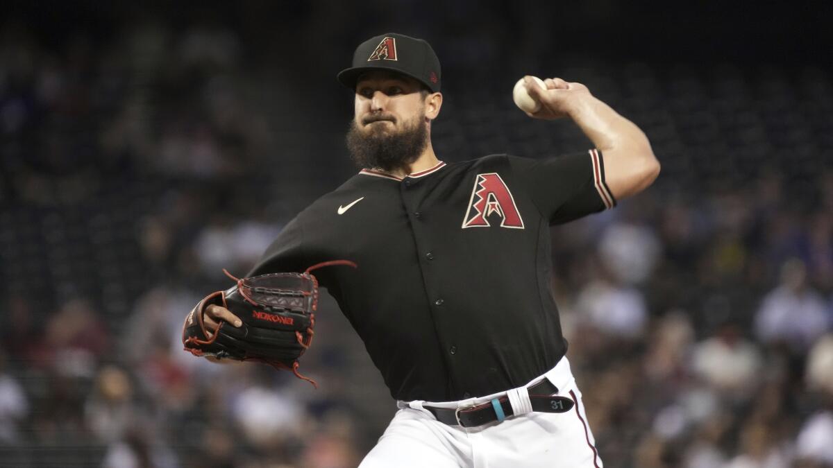 Pitcher Caleb Smith will start for the Arizona Diamondbacks against the Dodgers on Friday.
