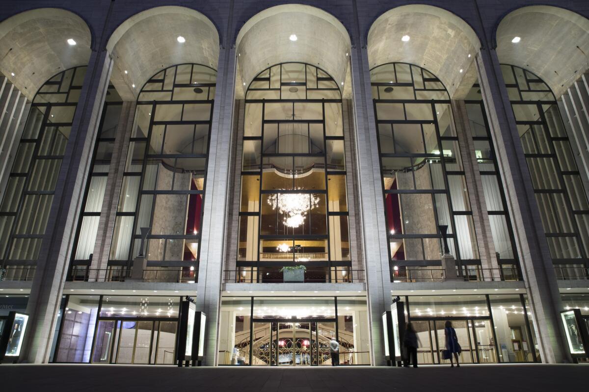 The Metropolitan Opera house at Lincoln Center in New York.