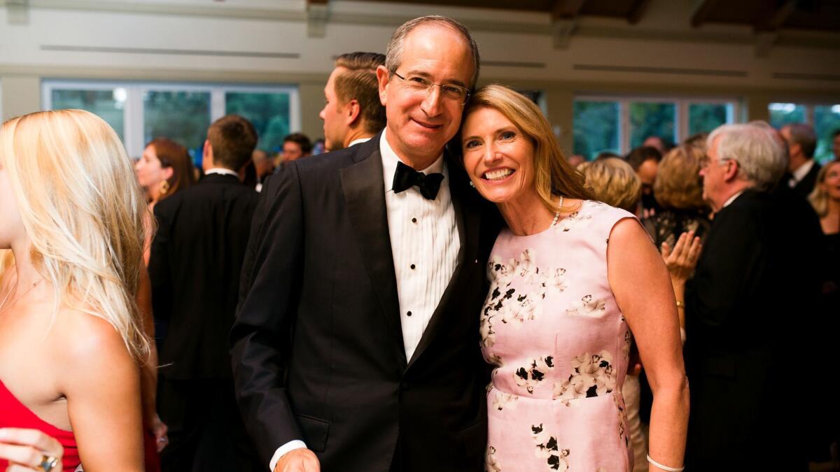 Comcast CEO Brian Roberts and his wife, Aileen, in 2016. They have been married since 1985.