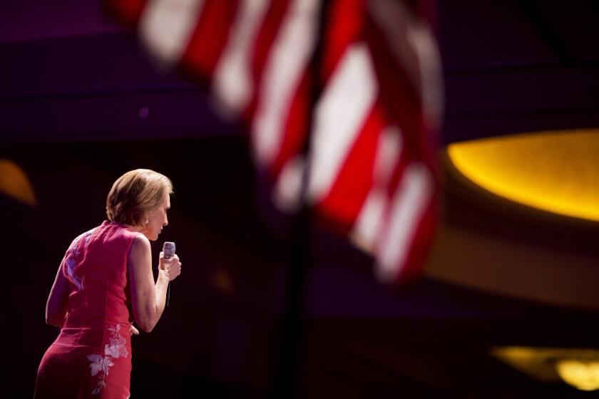 Newly anointed GOP star Carly Fiorina speaks at the conservative RedState Gathering Aug. 7 in Atlanta.