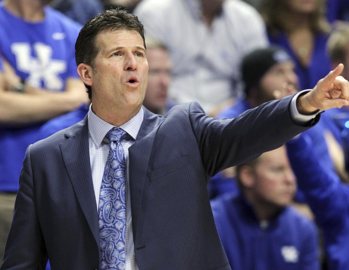 UCLA Coach Steve Alford directs his team during the second half against Kentucky on Dec. 3.